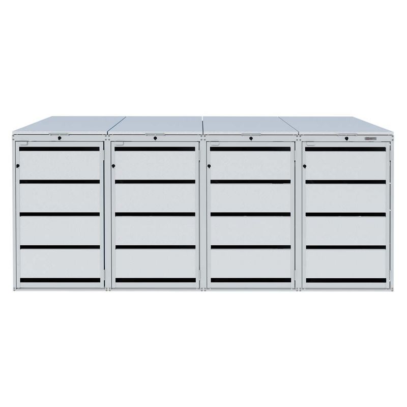 Zabudowa kosza 120L - 4 moduły - RAL 9006