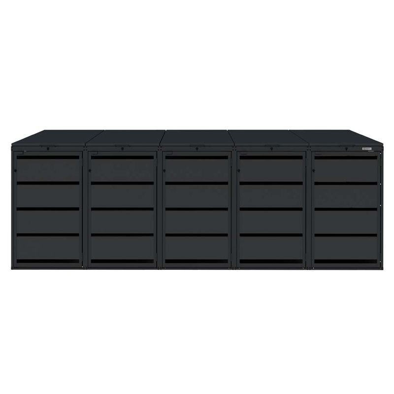 Zabudowa kosza 120L - 5 modułów - RAL 9005