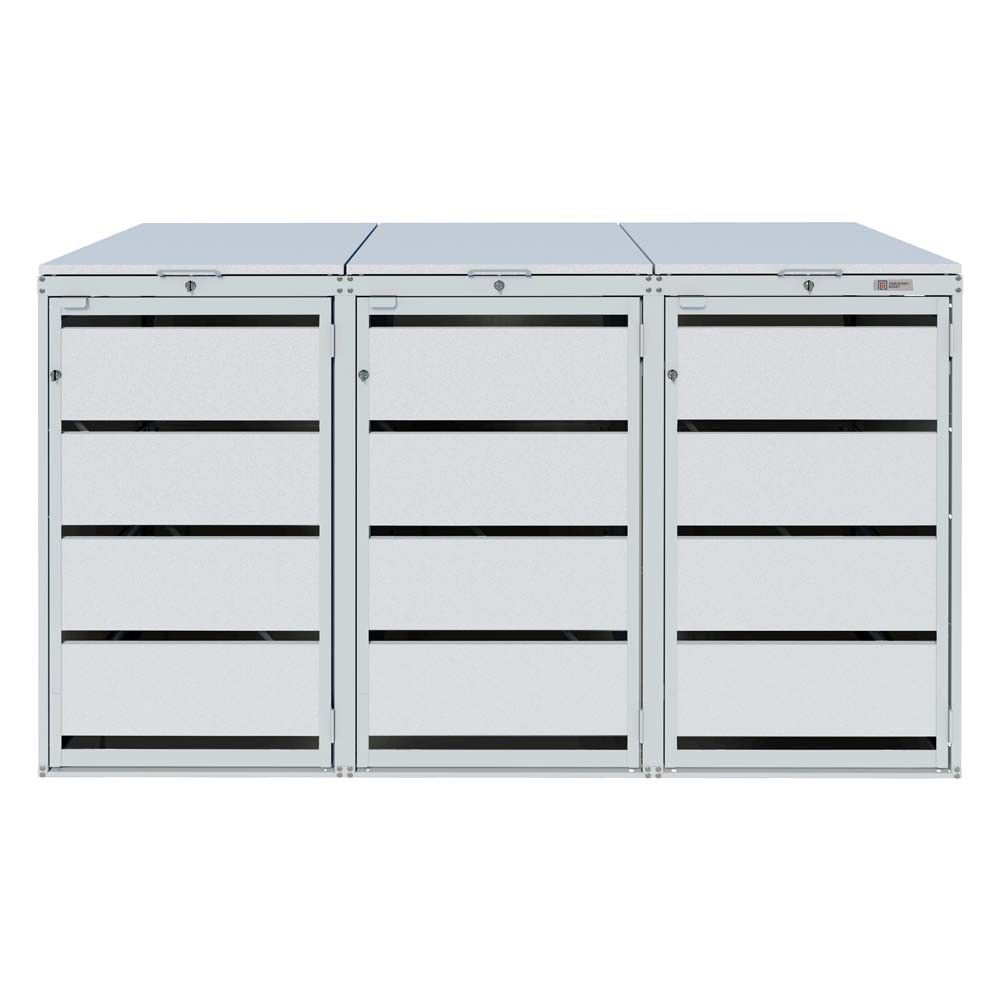 Zabudowa kosza 120L - 3 moduły - RAL 9006