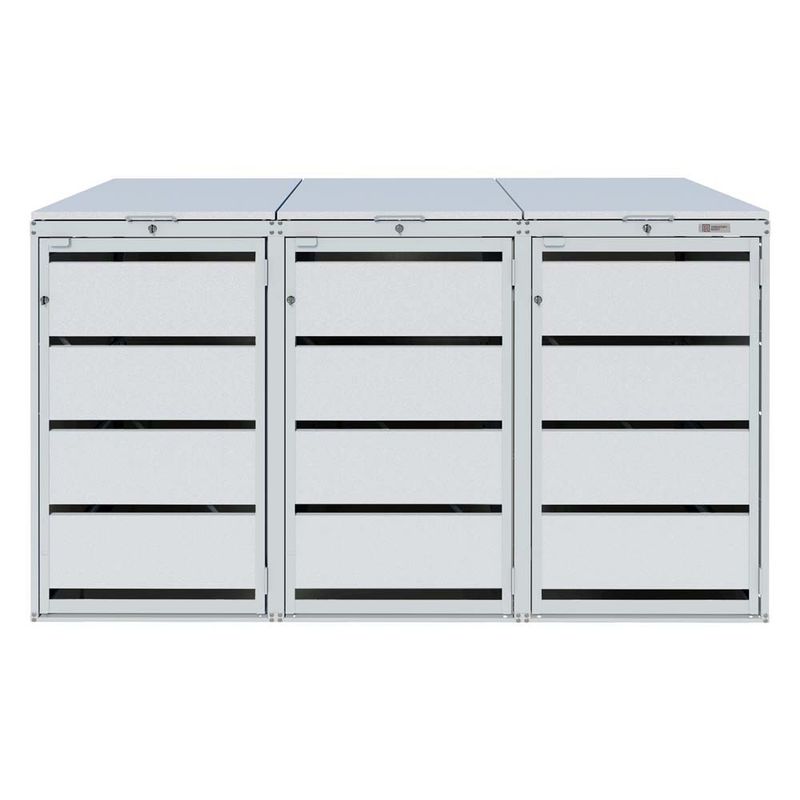 Zabudowa kosza 120L - 3 moduły - RAL 9006