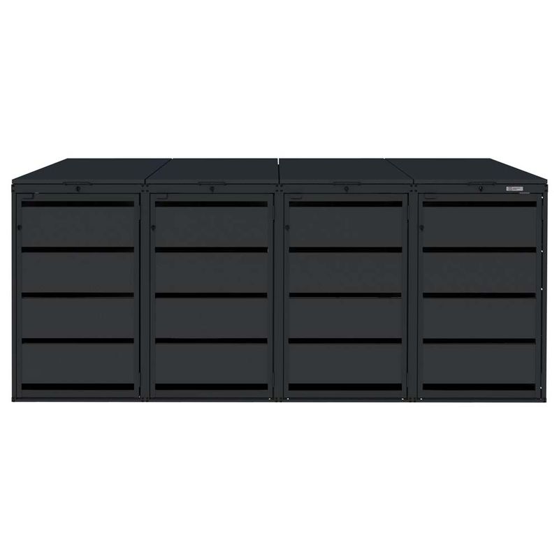 Zabudowa kosza 120L - 4 moduły - RAL 9005