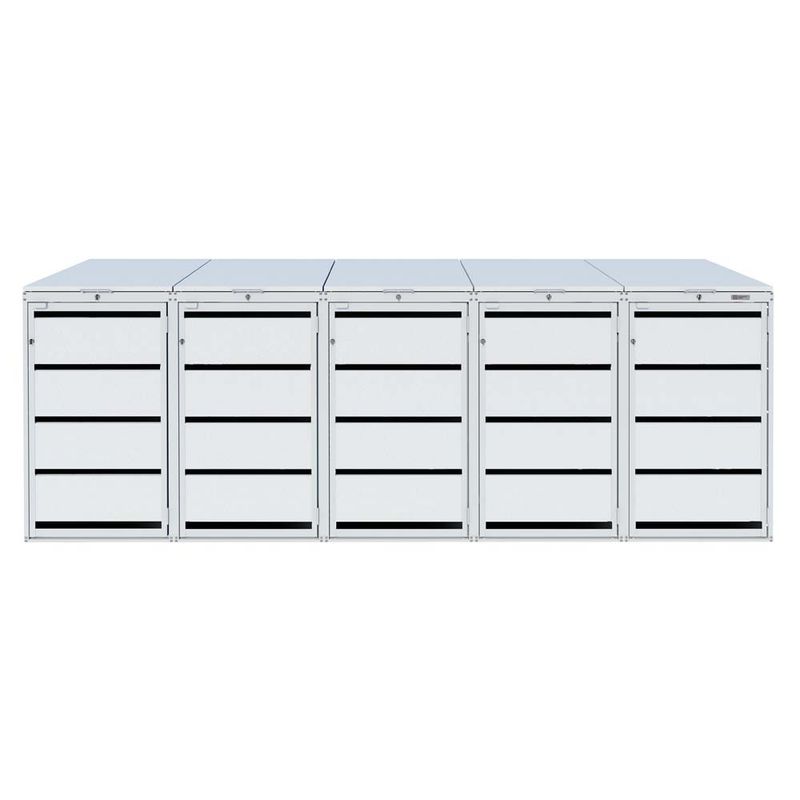 Zabudowa kosza 120L - 5 modułów - RAL 7035