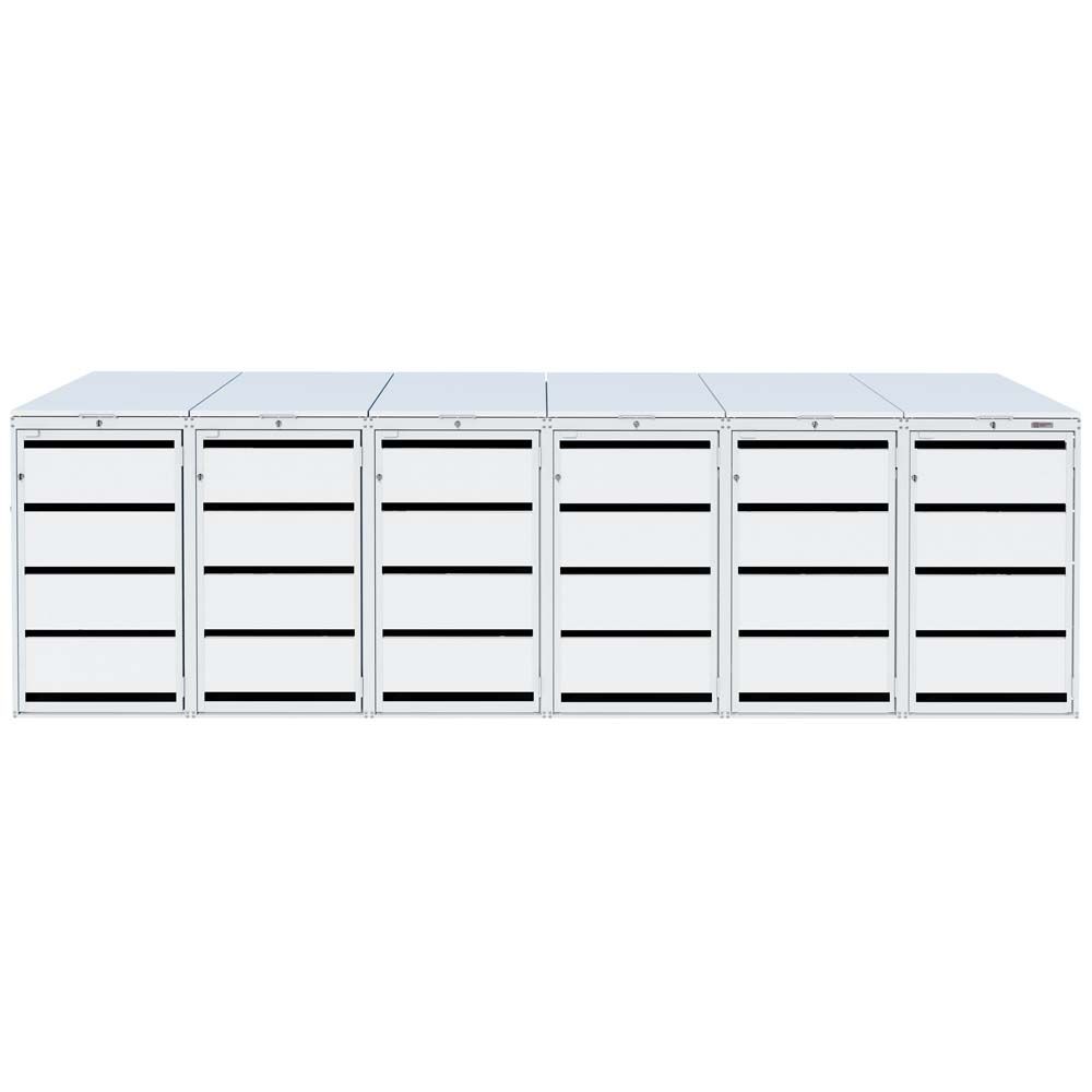 Zabudowa kosza 120L - 6 modułów - RAL 7035