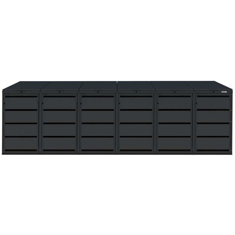 Zabudowa kosza 120L - 6 modułów - RAL 9005