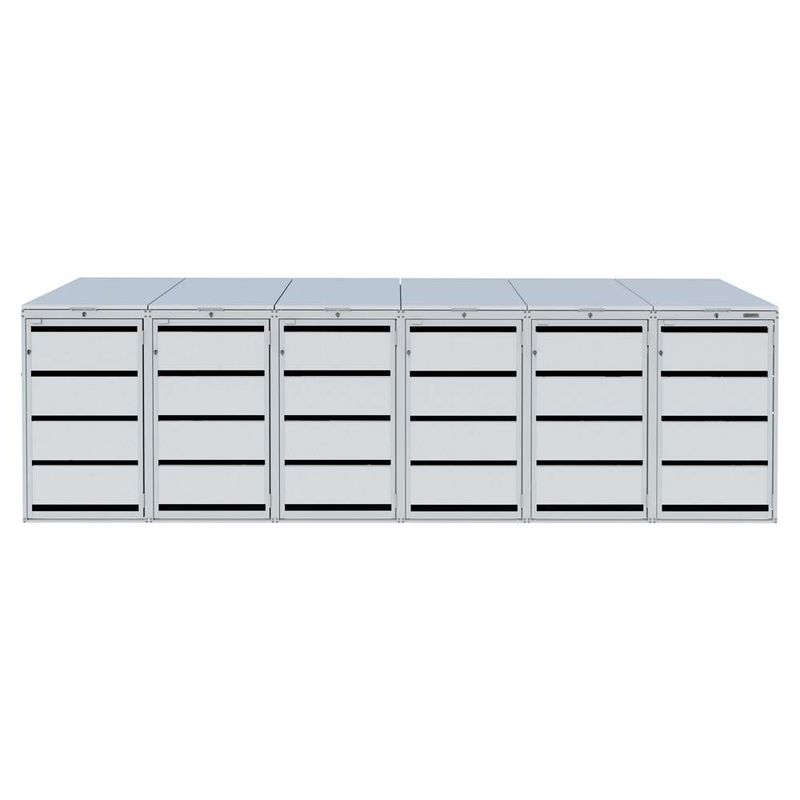 Zabudowa kosza 120L - 6 modułów - RAL 9006