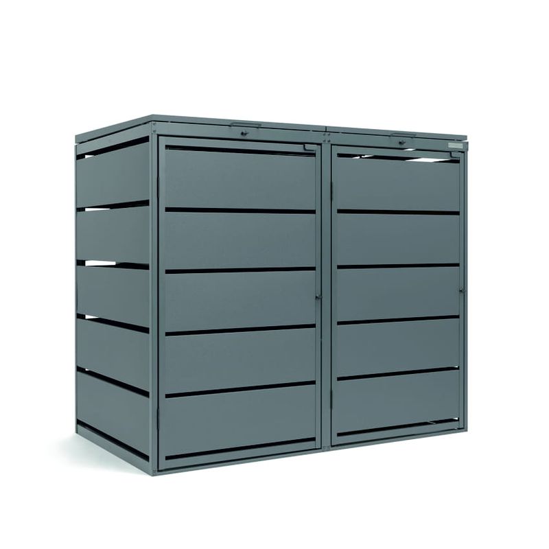 Zabudowa kosza 240L - 2 moduły - RAL 9006