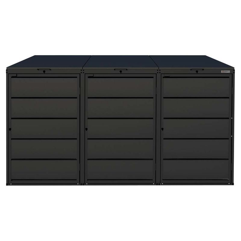 Zabudowa kosza 240L - 3 moduły - RAL 9005