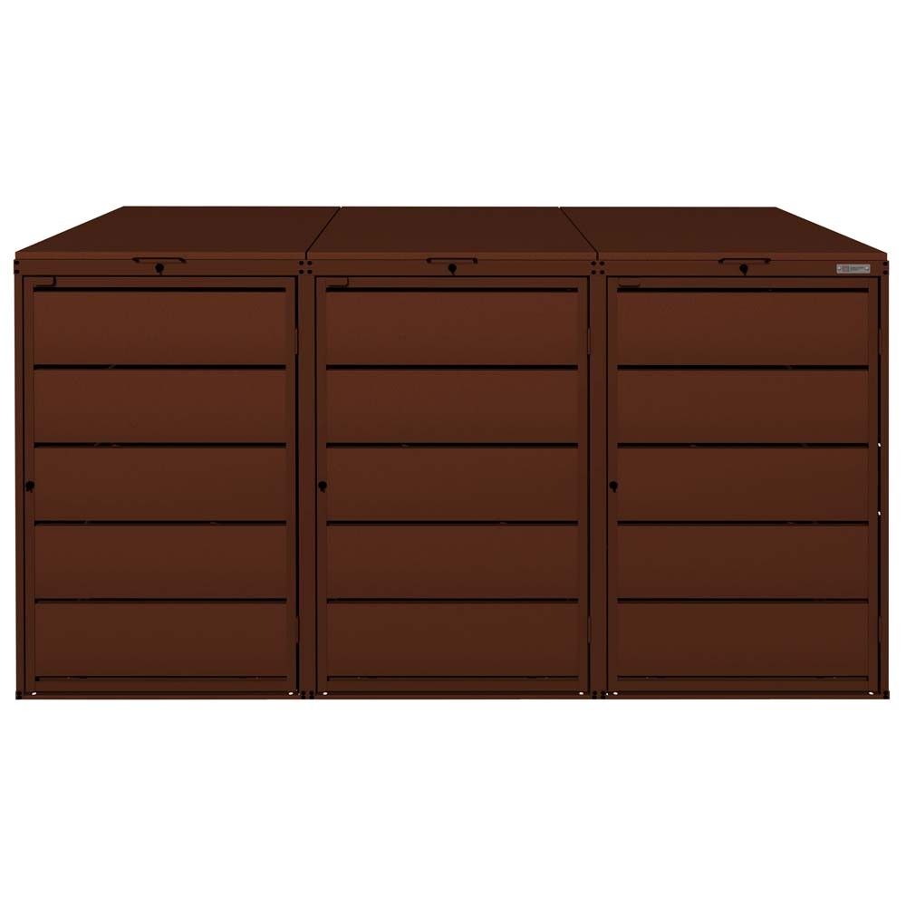 Zabudowa kosza 240L - 3 moduły - RAL 8017