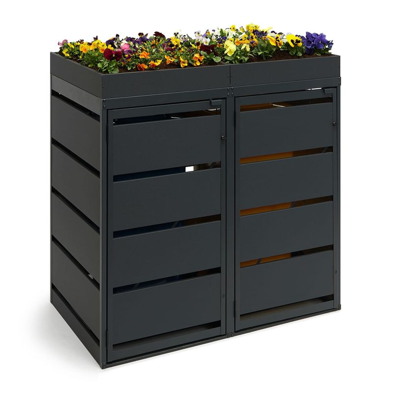 Zabudowa kosza AGRO 120L - 2 moduły - RAL 7016