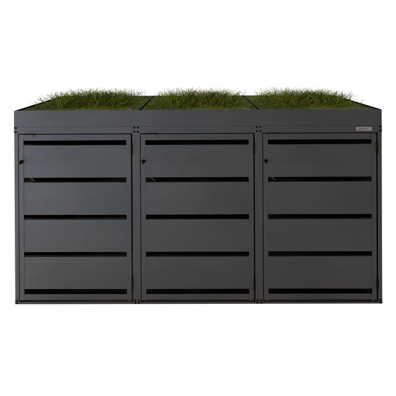 Zabudowa kosza AGRO 120L - 3 moduły - RAL 7016