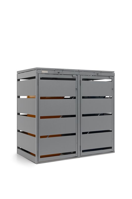 Zabudowa kosza 120L - 2 moduły - RAL 9006