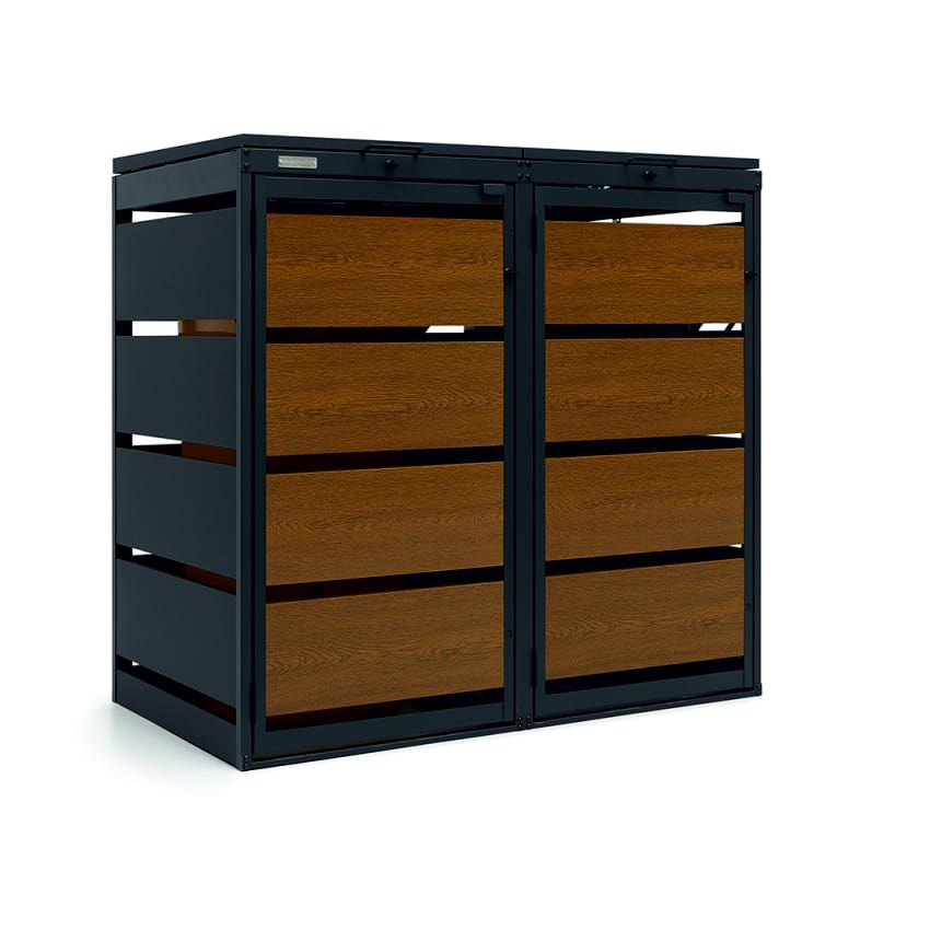 Zabudowa kosza 240L - 2 moduły - RAL 8003