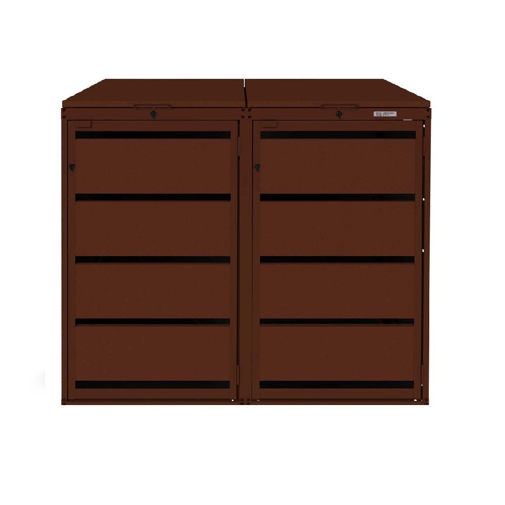 Zabudowa kosza 240L - 2 moduły - RAL 8017