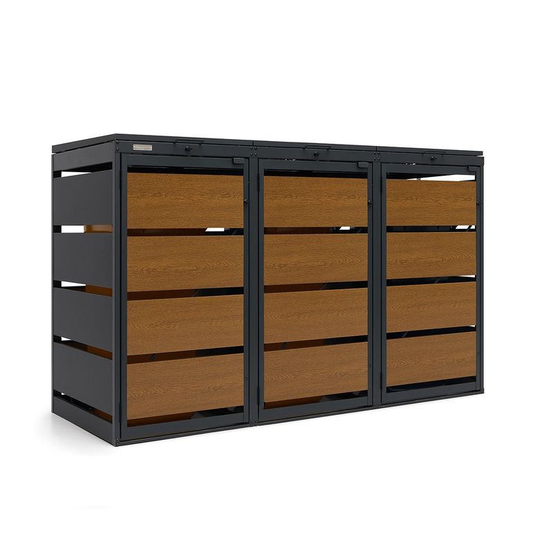 Zabudowa kosza 240L - 3 moduły - RAL 8003