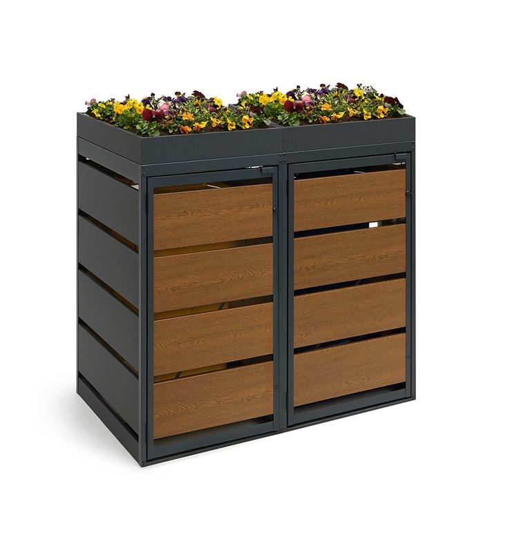 Zabudowa kosza AGRO 120L - 2 moduły - RAL 8003