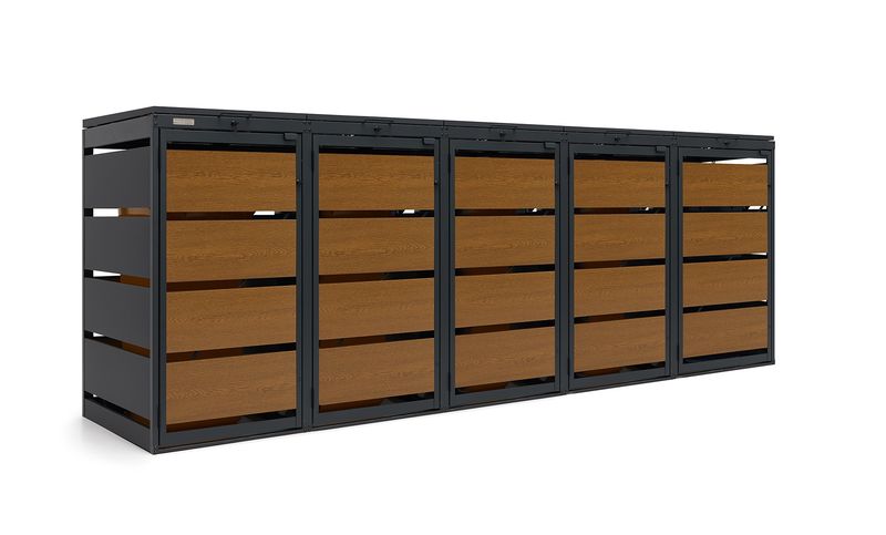 Zabudowa kosza AGRO 240L - 5 modułów - RAL 8003