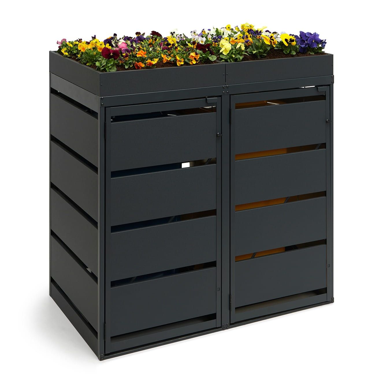 Zabudowa kosza AGRO 240L - 2 moduły - RAL 7016