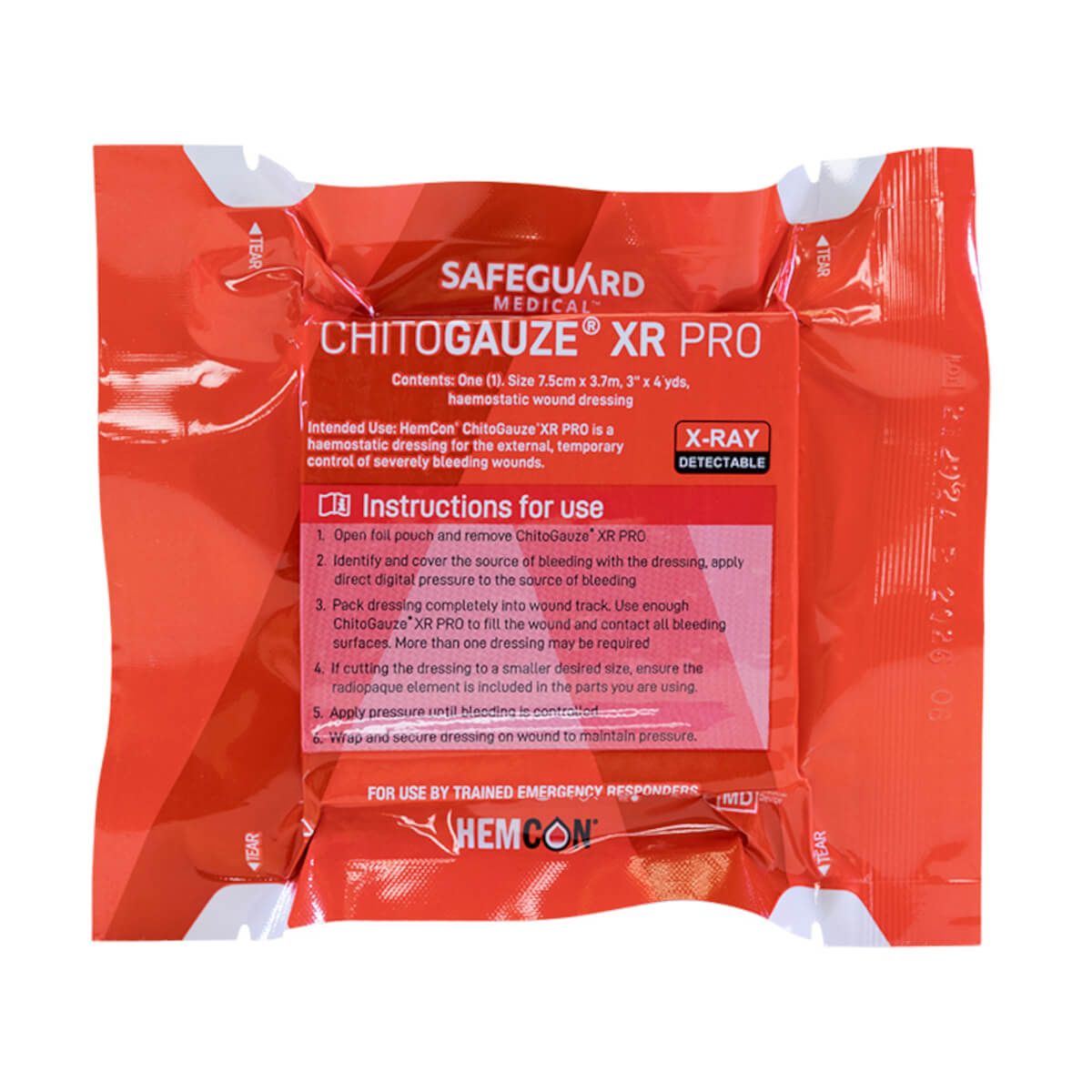 Opatrunek hemostatyczny ChitoGauze® XR Pro HemCon