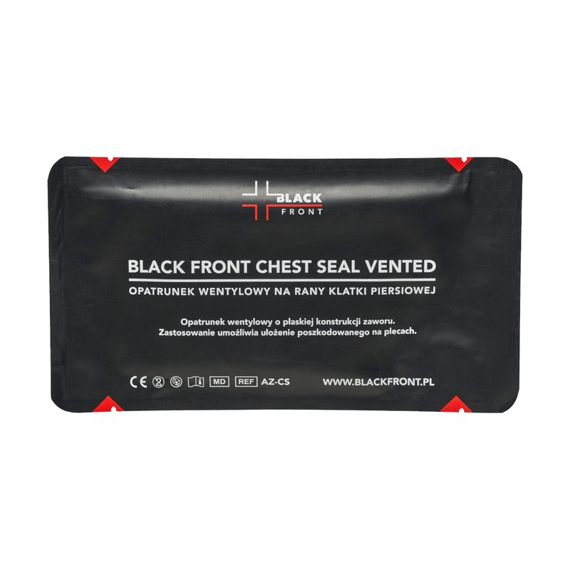 Opatrunek wentylowy Black Front Chest Seal Vented