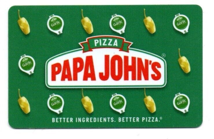 PAPA JOHNS PIZZA eGIFT CARDS