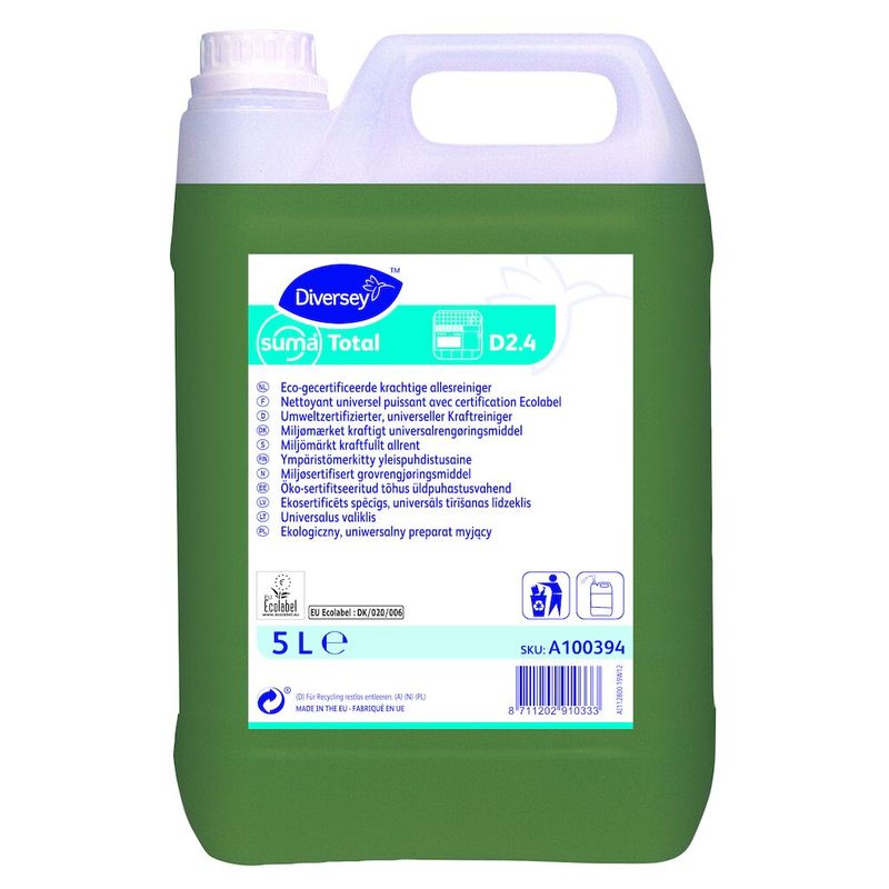 Suma Total D2.4 2x5L - Eco-gecertificeerde Allesreiniger