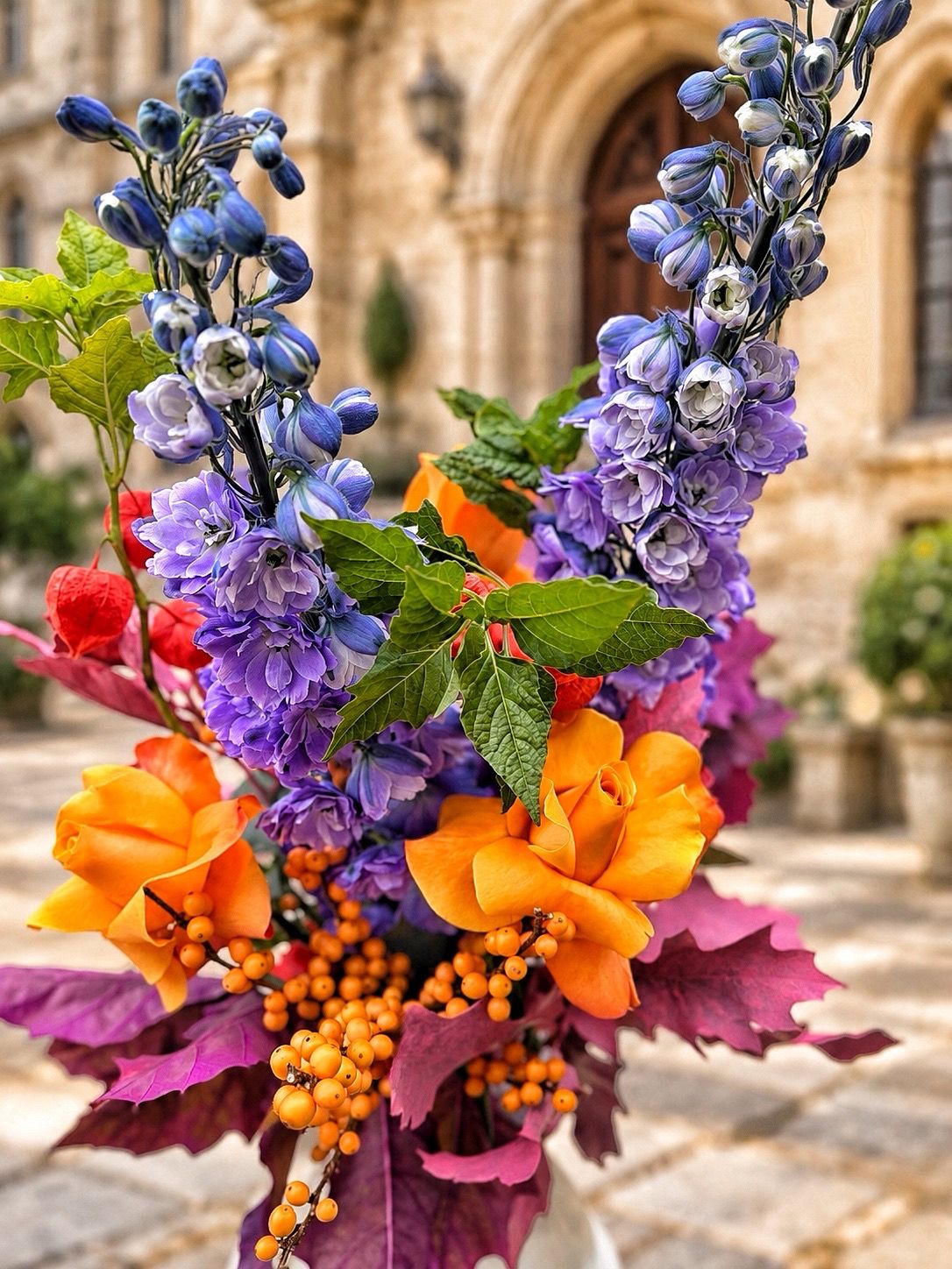 Herbstzauber – farbenfroher Blumenstrauß