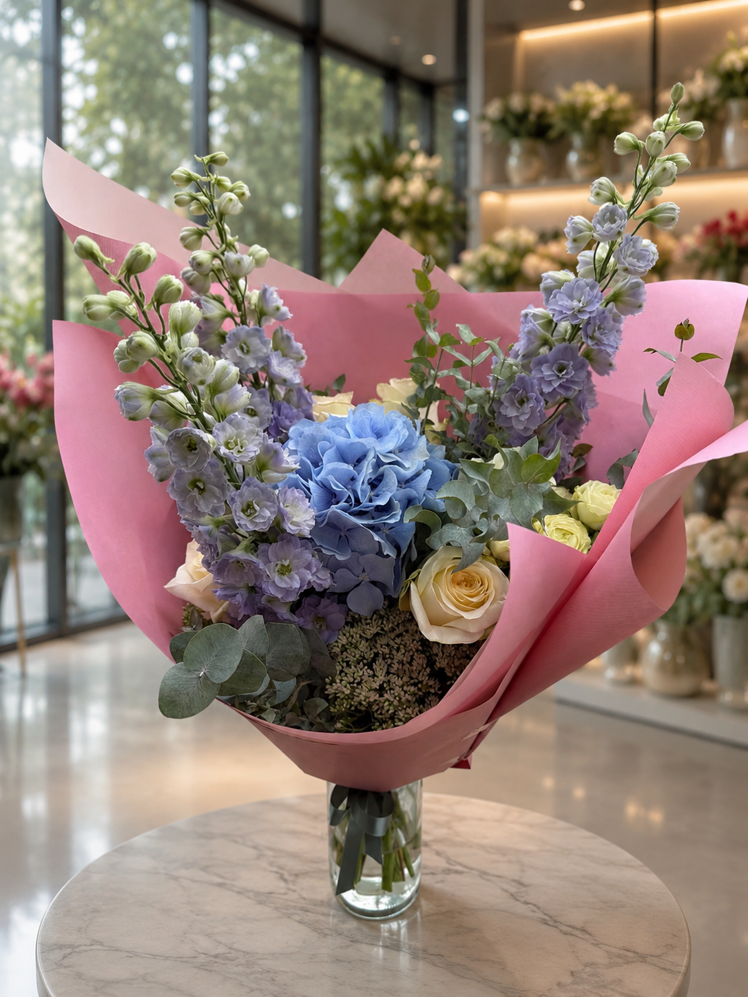 Pastelltraum – eleganter Blumenstrauß in Pastelltönen