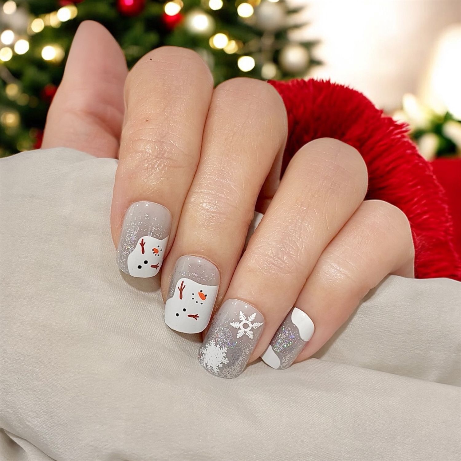 Snowman Snuggles (Square)