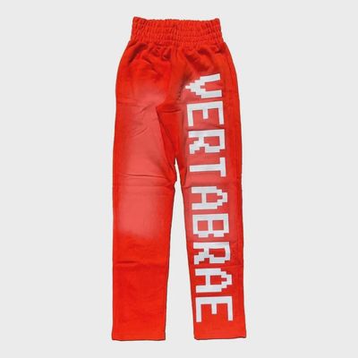 VERTABRAE C-2 RED AND WHITE WASHED PANTS