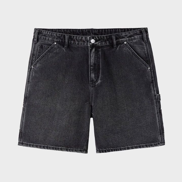 HAPPY MEMORIES DON&#39;T DIE (HMDD) GREY WASHED JEAN SHORTS