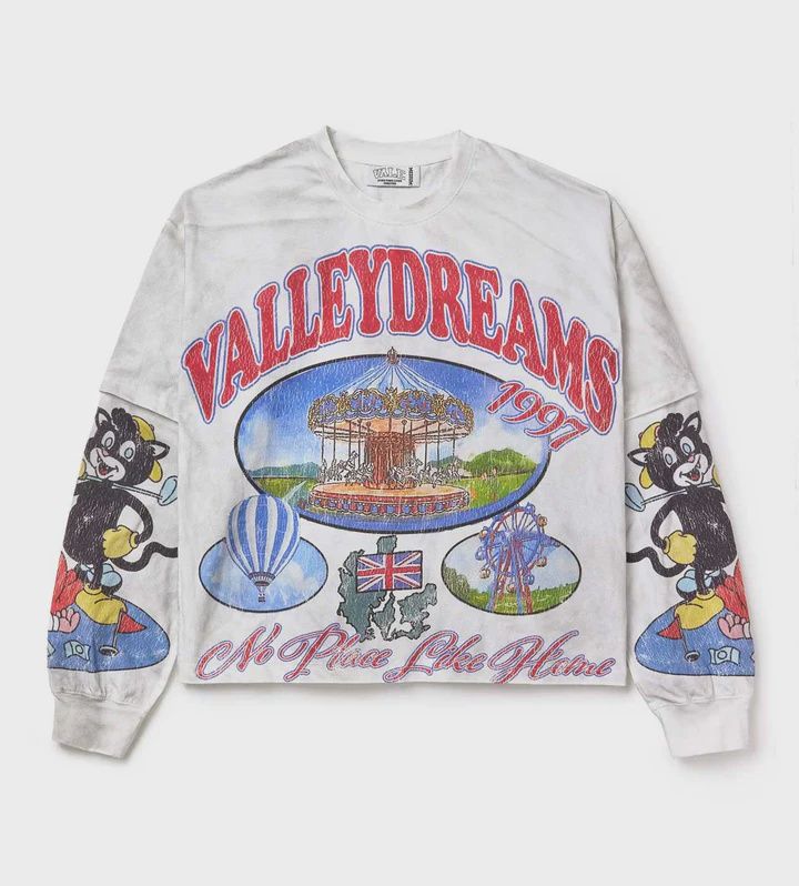 VALE FOREVER CARNIVAL LONG SLEEVE TEE WHITE