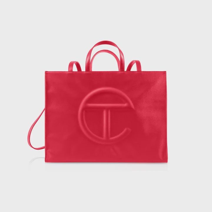 TELFAR RED LARGE BAG