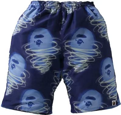BAPE STORM BUSY WORKS SHORTS BLUE