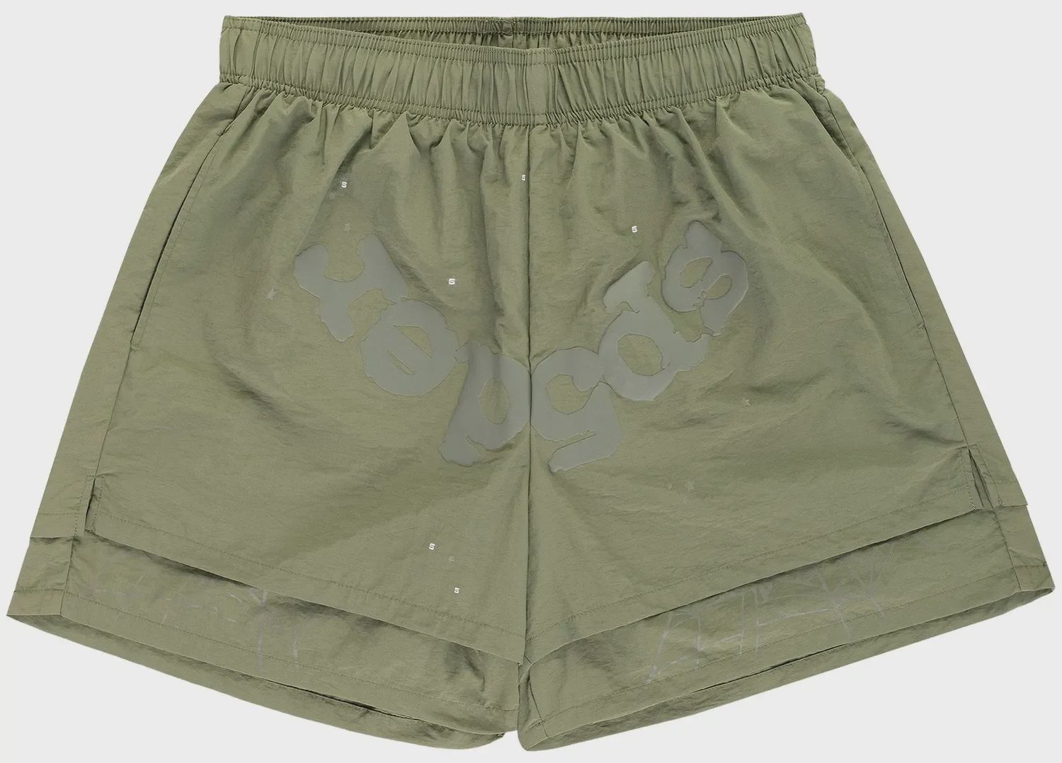 SP5DER OG WEB DOUBLE LAYER SHORTS SAGE GREEN
