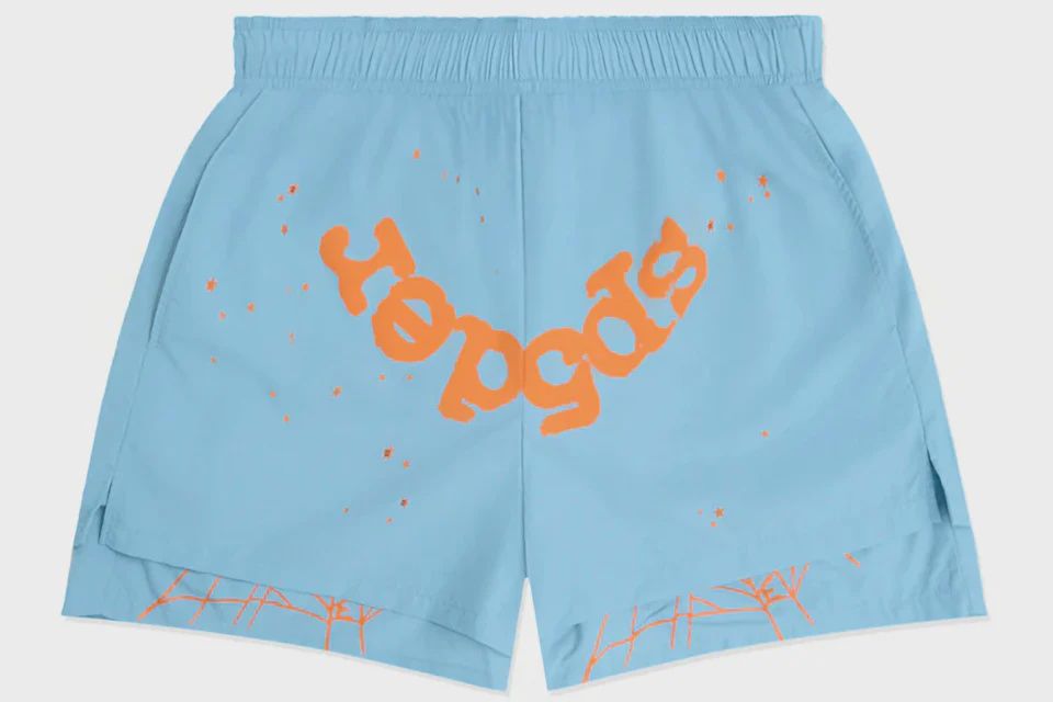 SP5DER OG WEB DOUBLE LAYER SHORT LIGHT BLUE