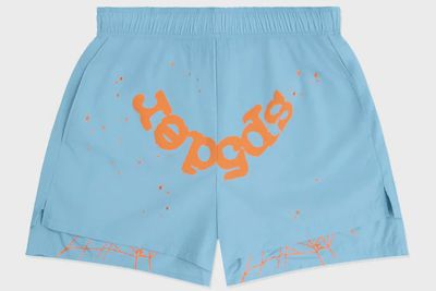 SP5DER OG WEB DOUBLE LAYER SHORT LIGHT BLUE