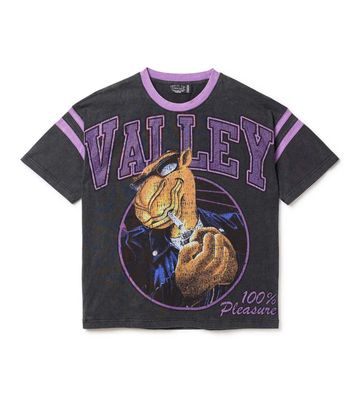 VALE FOREVER PURPLE CAMEL  BLING TEE BLACK