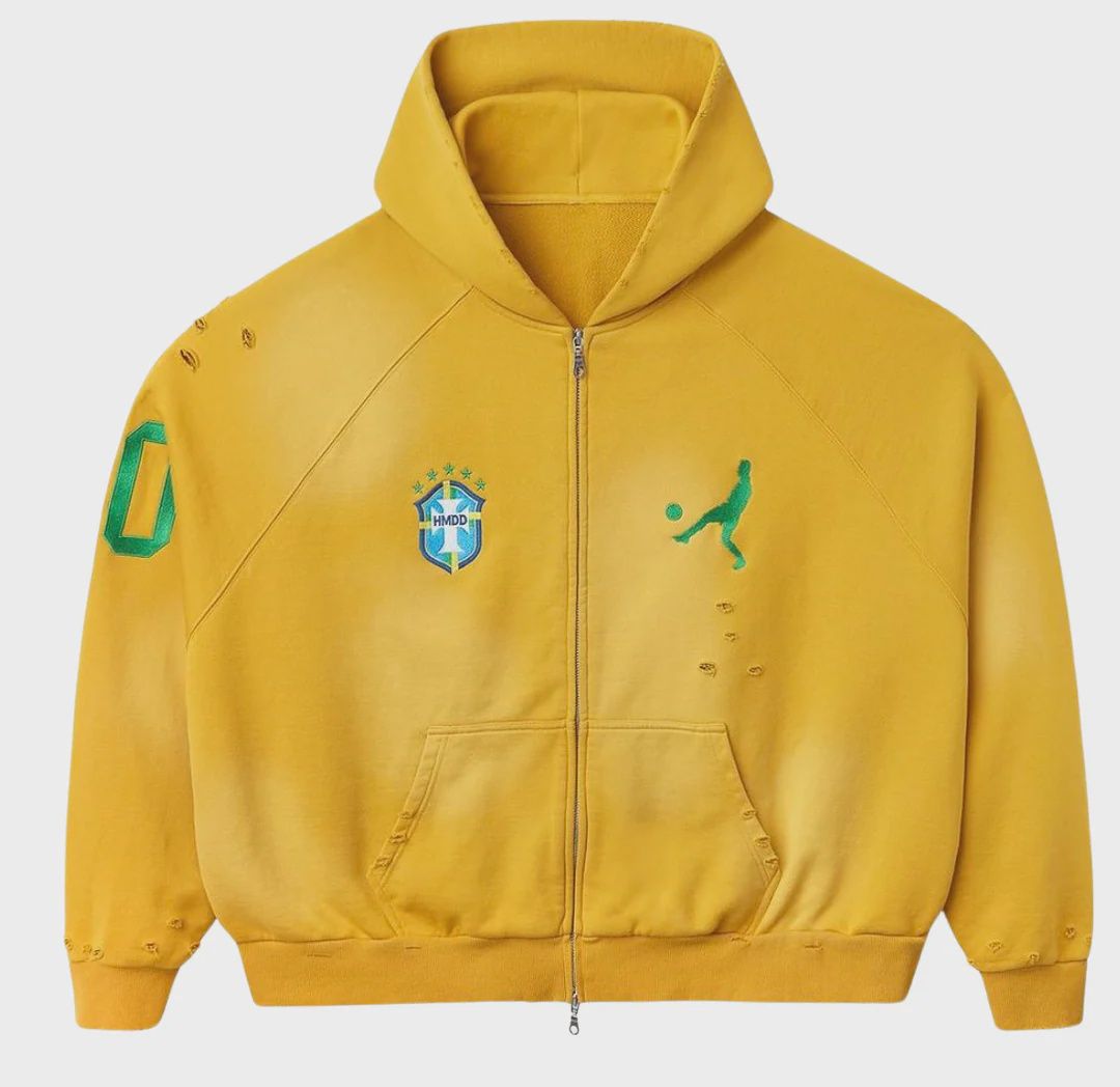 HAPPY MEMORIES DON&#39;T DIE (HMDD) &#39;&quot;BRAZIL&quot; ZIP UP