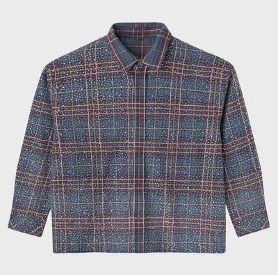 HAPPY MEMORIES DON'T DIE (HMDD) "DISCO" CROPPED FLANNEL