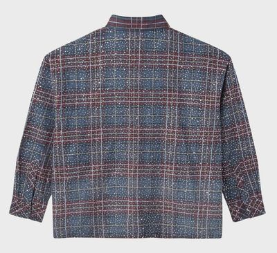 HAPPY MEMORIES DON'T DIE (HMDD) "DISCO" CROPPED FLANNEL