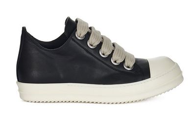 RICK OWENS HOLLYWOOD JUMBO LACED LOW BLACK MILK