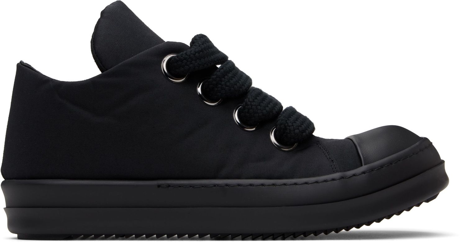 RICK OWENS JUMBO LACE PUFFER LOW &quot;TRIPLE BLACK&quot;