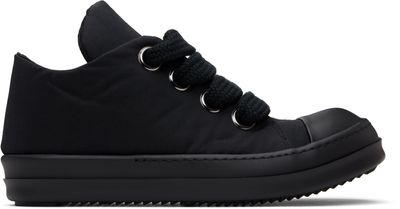 RICK OWENS JUMBO LACE PUFFER LOW &quot;TRIPLE BLACK&quot;