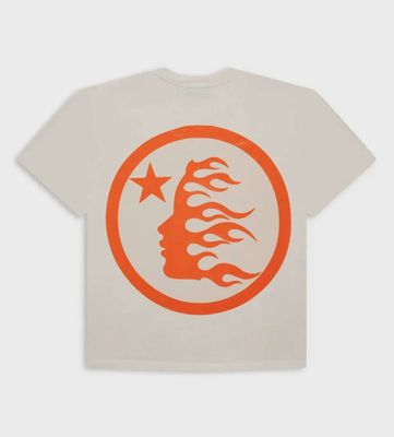 HELLSTAR STUDIOS REGULAR PRINT TEE CREAM/ORANGE
