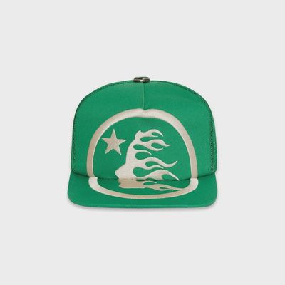HELLSTAR BIG LOGO TRUCKER HAT “GREEN”