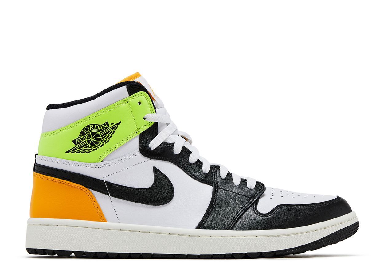 JORDAN 1 &quot;WHITE BLACK VOLT UNIVERSITY GOLD&quot;