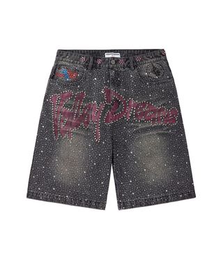 VALE BLACK ICED OUT JORTS