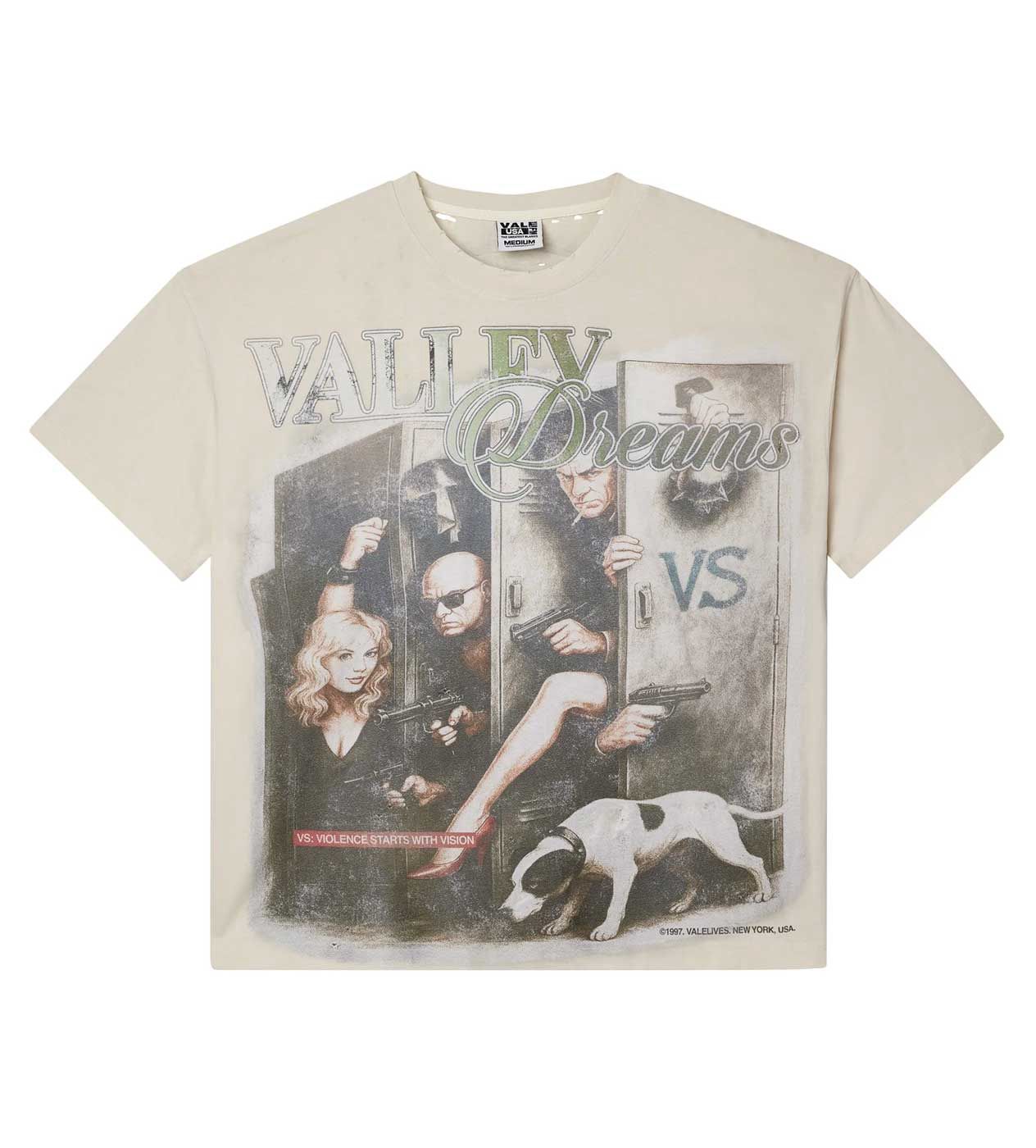 VALE FOREVER LOCKER ROOM TEE CREAM