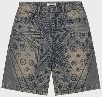 VALE BLUE SPADE JORTS