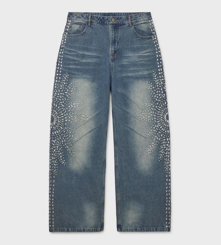VALE FOREVER SIREN DENIM PANTS BLUE